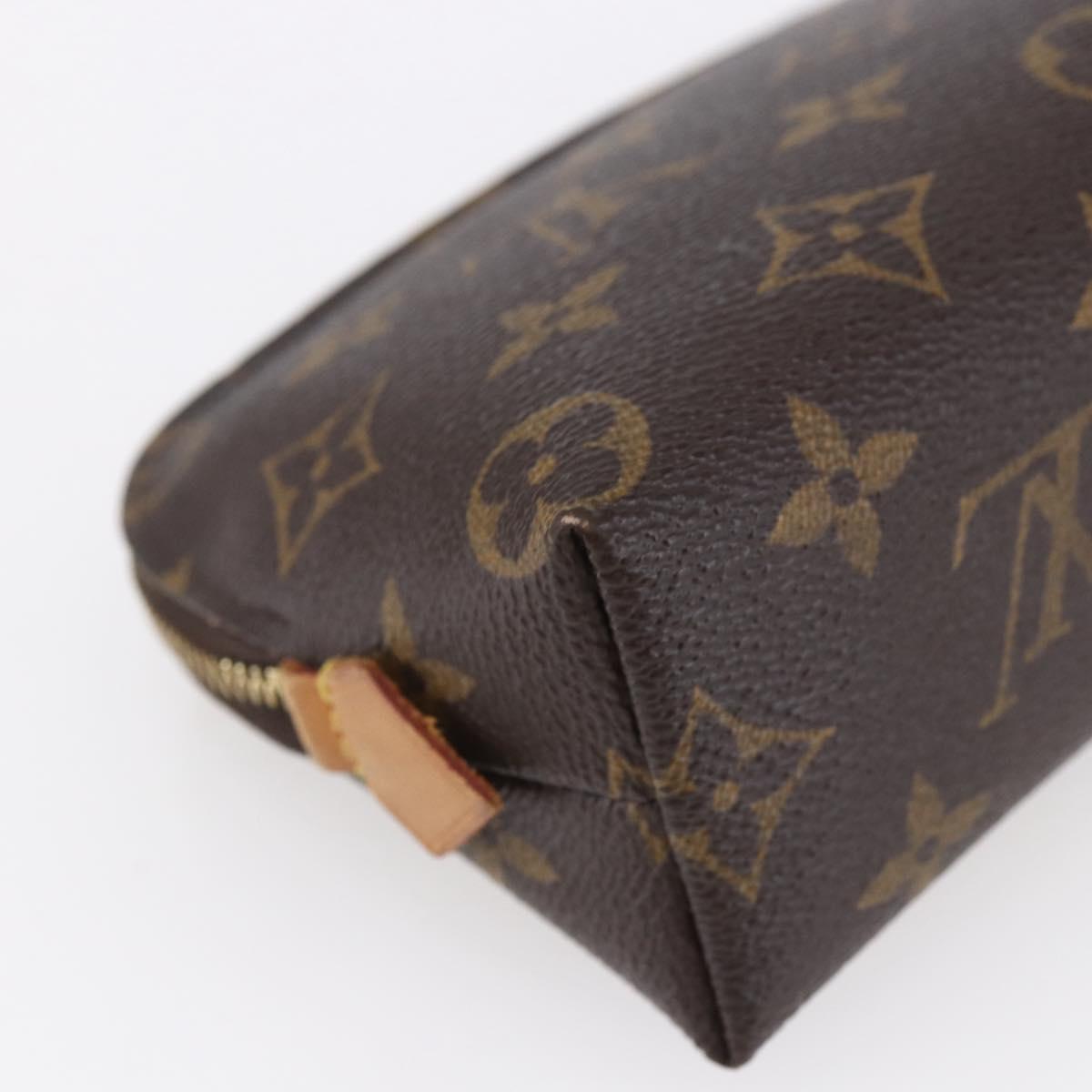 LOUIS VUITTON Monogram Pochette Cosmetic PM Cosmetic Pouch M47515 LV Auth BA7939