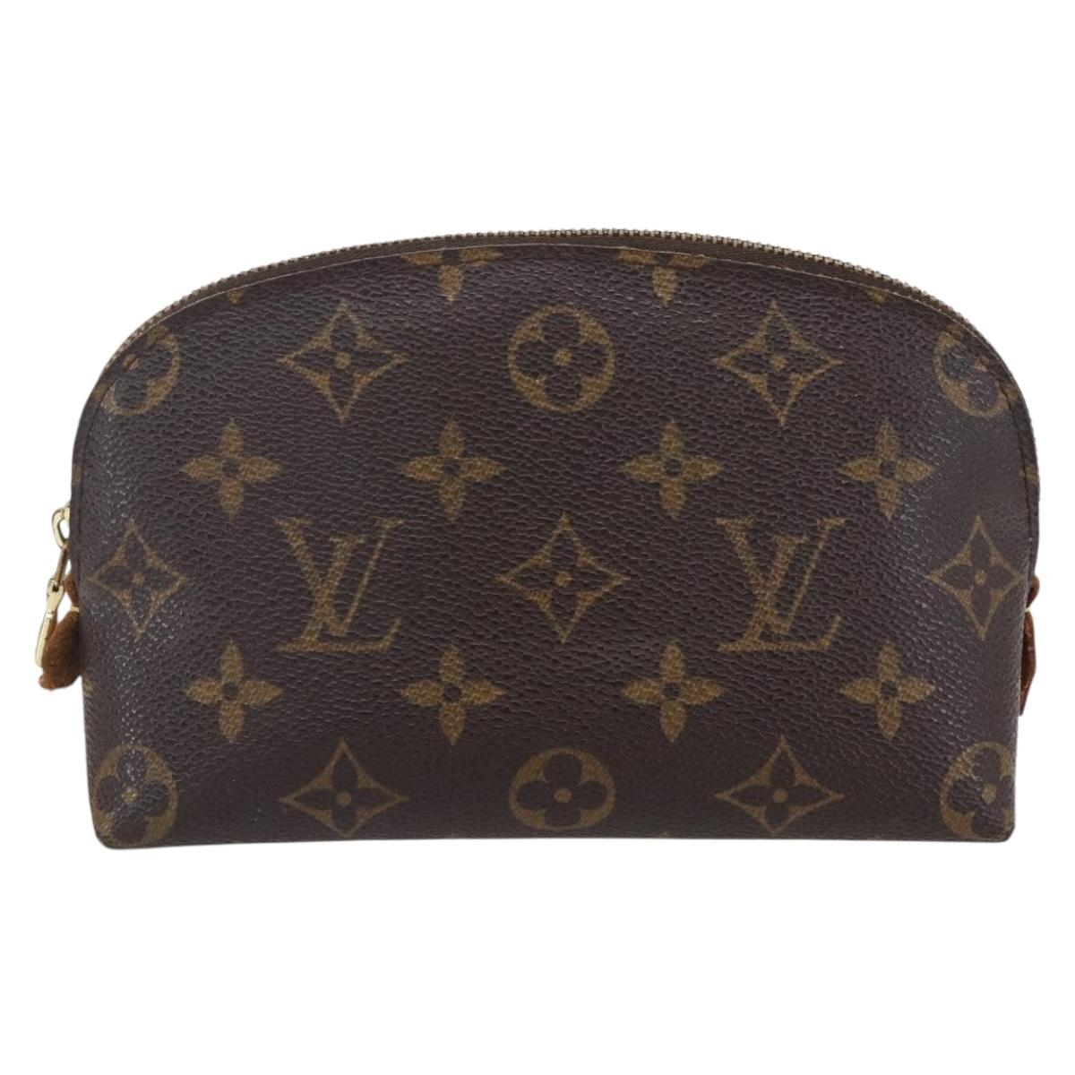 LOUIS VUITTON Monogram Pochette Cosmetic PM Cosmetic Pouch M47515 LV Auth BA7939