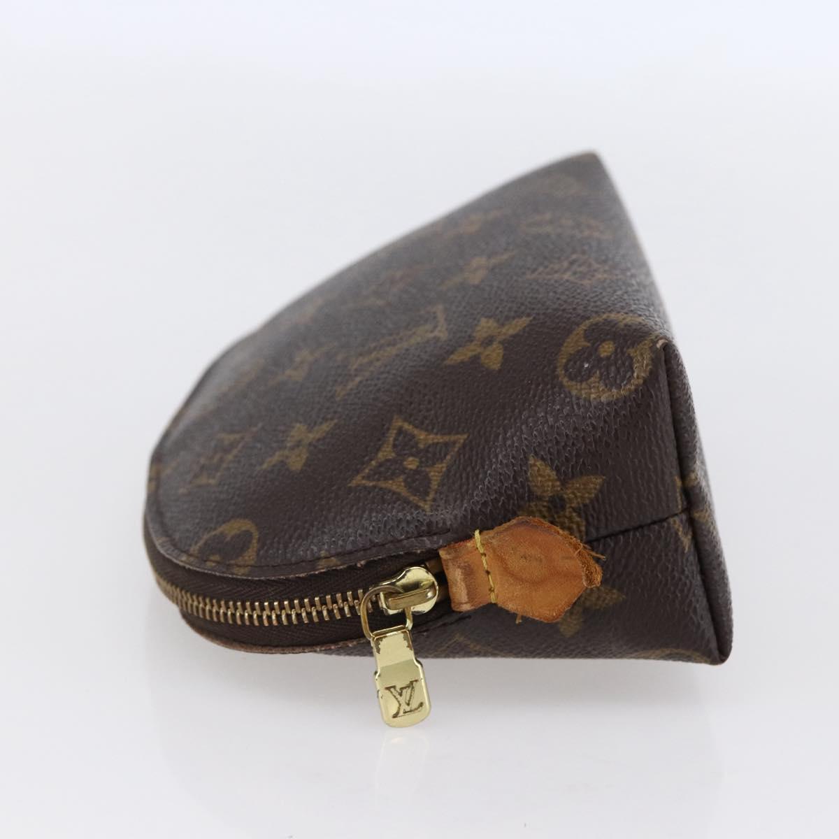 LOUIS VUITTON Monogram Pochette Cosmetic PM Cosmetic Pouch M47515 LV Auth BA7939