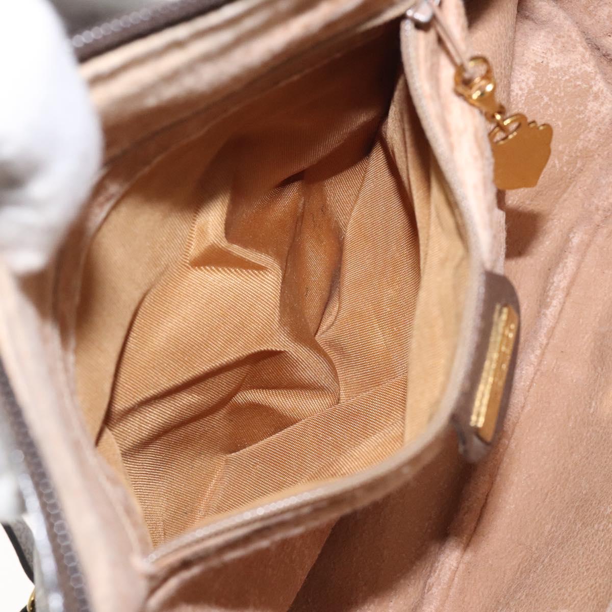 GUCCI GG Supreme Web Sherry Line Bag PVC Beige Gold 001 58 0918 Auth BA794