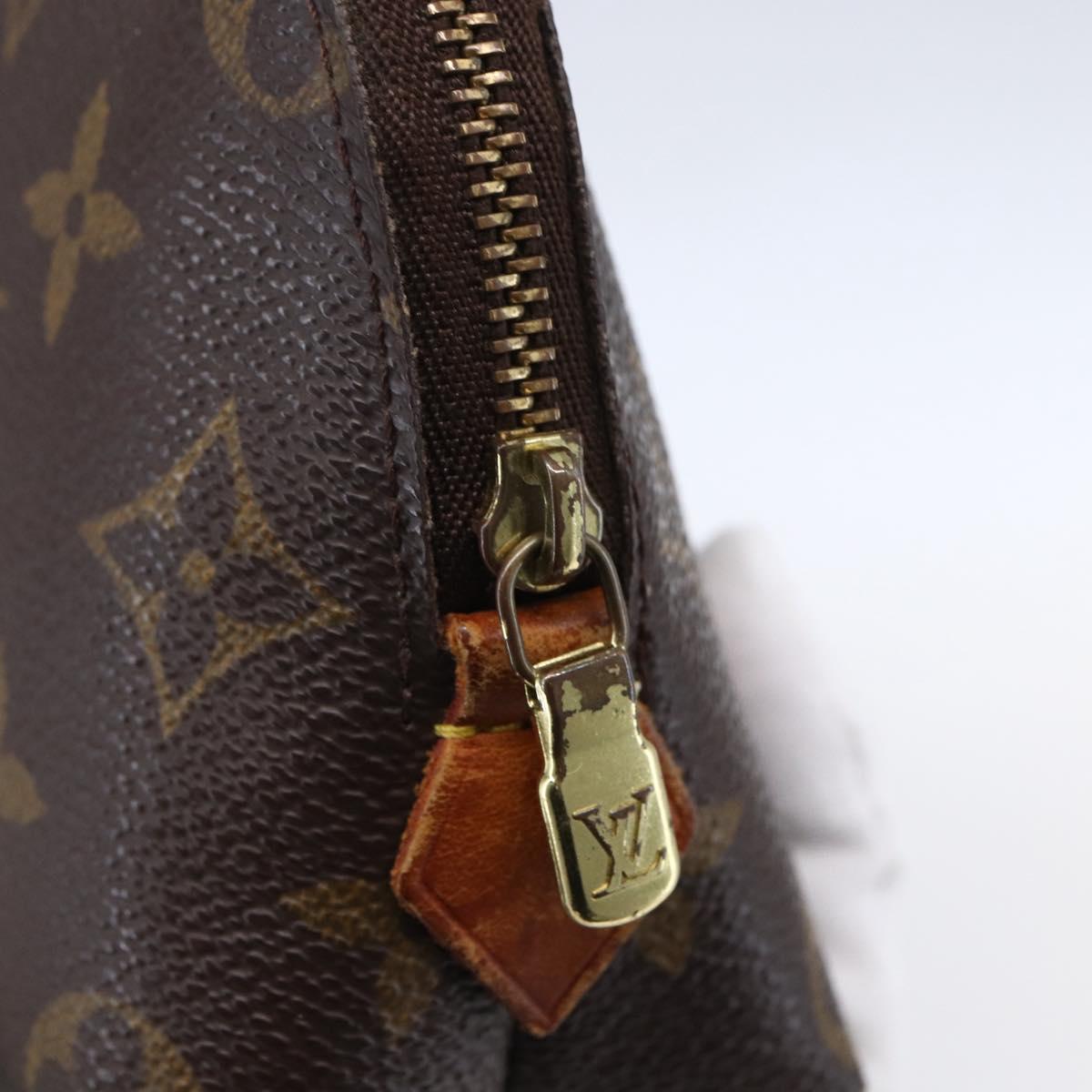 LOUIS VUITTON Monogram Pochette Cosmetic PM Cosmetic Pouch M47515 LV Auth BA7940