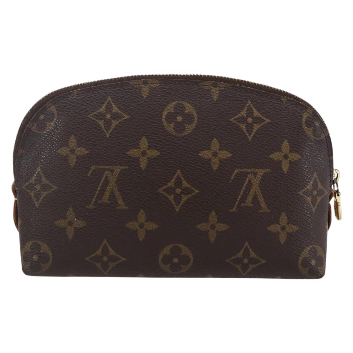 LOUIS VUITTON Monogram Pochette Cosmetic PM Cosmetic Pouch M47515 LV Auth BA7940