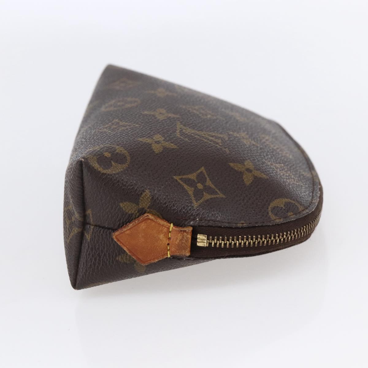 LOUIS VUITTON Monogram Pochette Cosmetic PM Cosmetic Pouch M47515 LV Auth BA7940