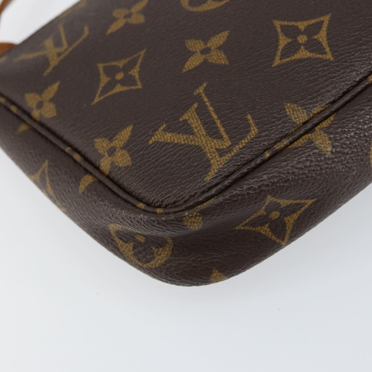LOUIS VUITTON Monogram Pochette Accessoires Pouch M51980 LV Auth BA7942