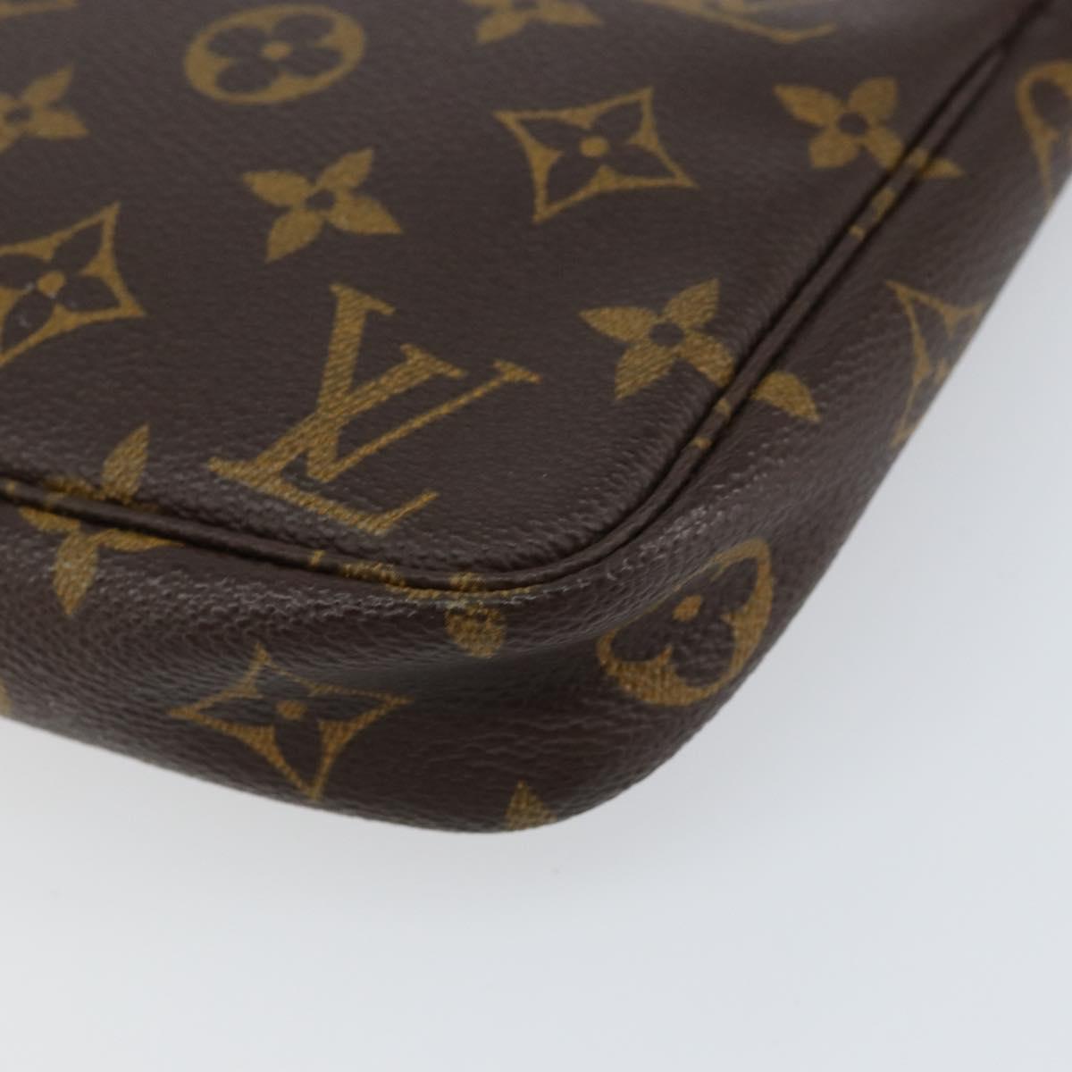 LOUIS VUITTON Monogram Pochette Accessoires Pouch M51980 LV Auth BA7942