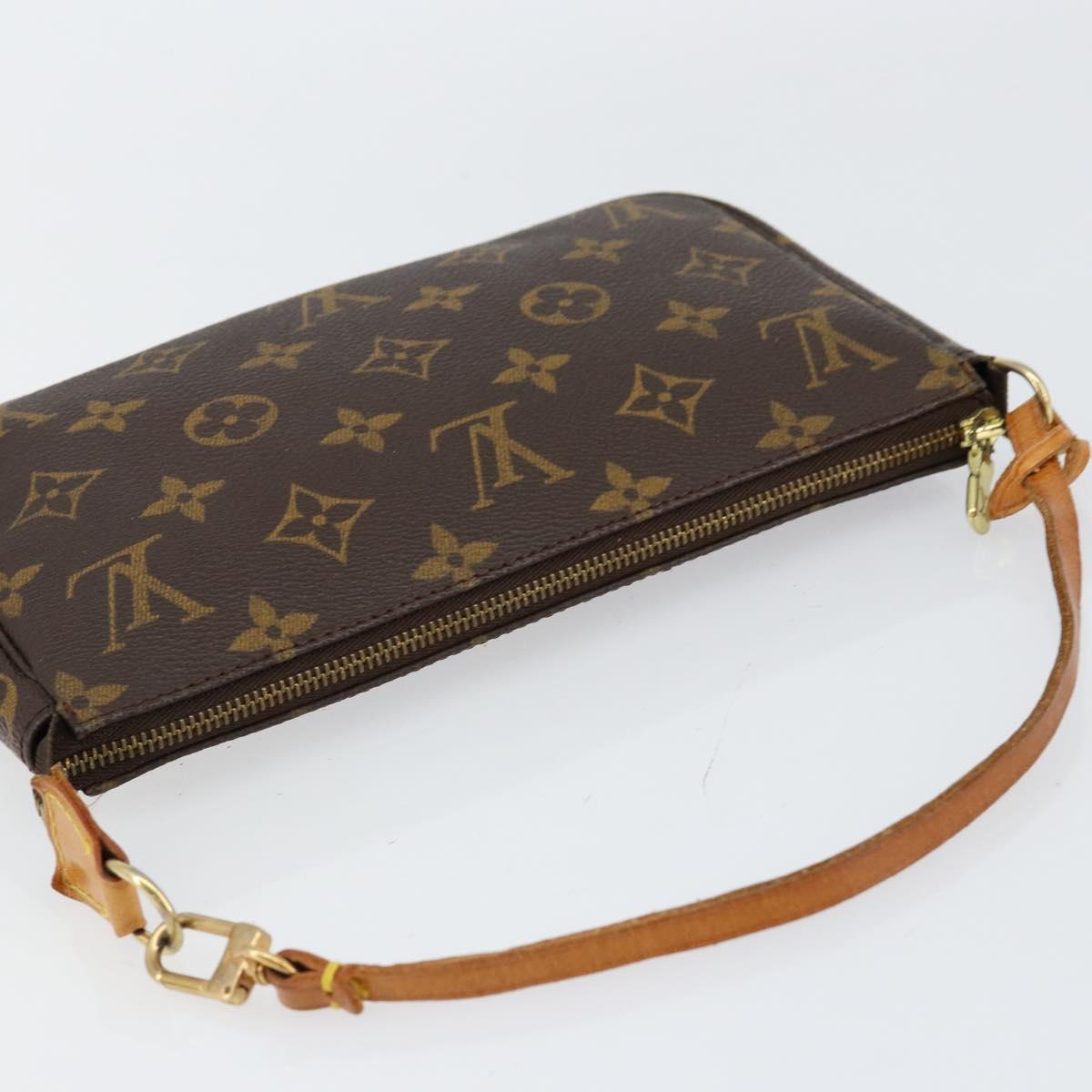 LOUIS VUITTON Monogram Pochette Accessoires Pouch M51980 LV Auth BA7942