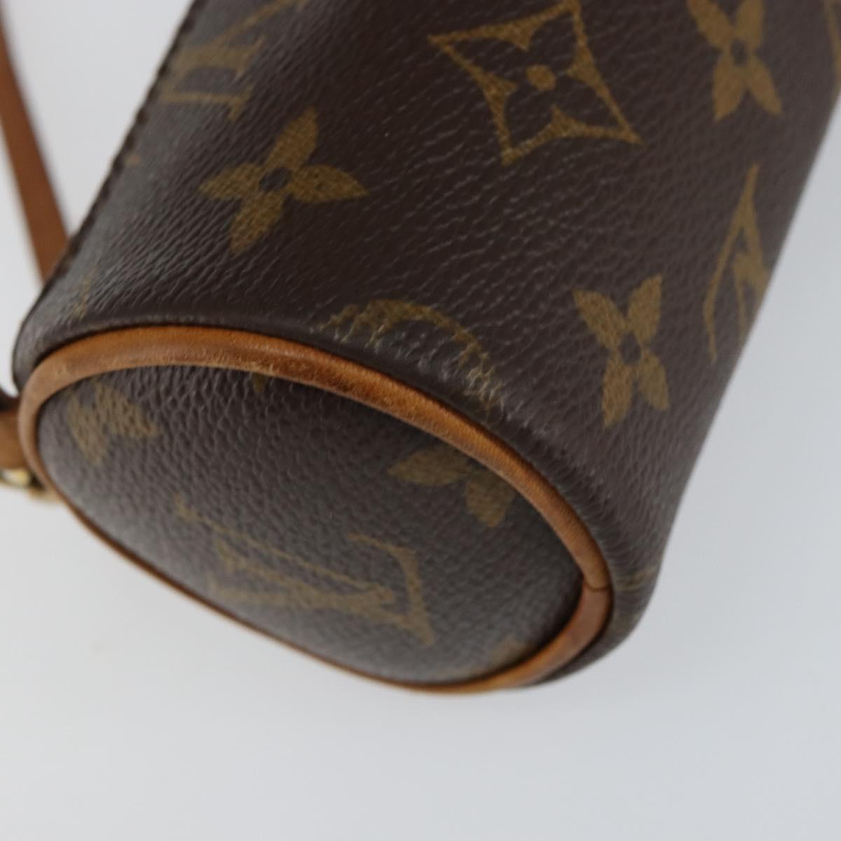 LOUIS VUITTON Monogram Papillon Pouch LV Auth BA7945