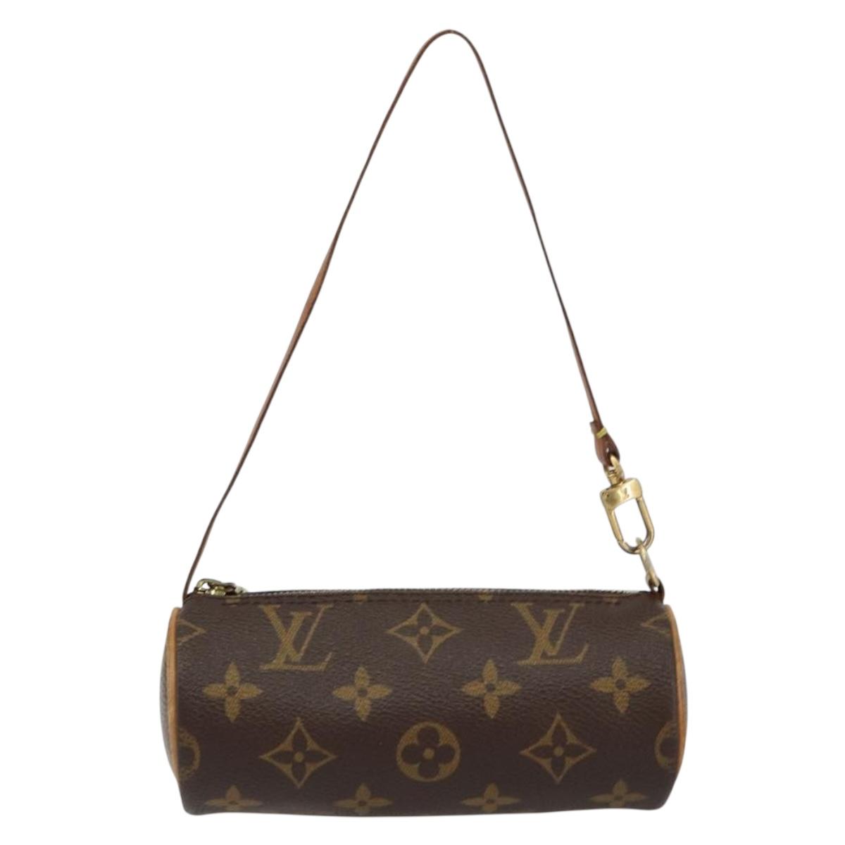 LOUIS VUITTON Monogram Papillon Pouch LV Auth BA7945