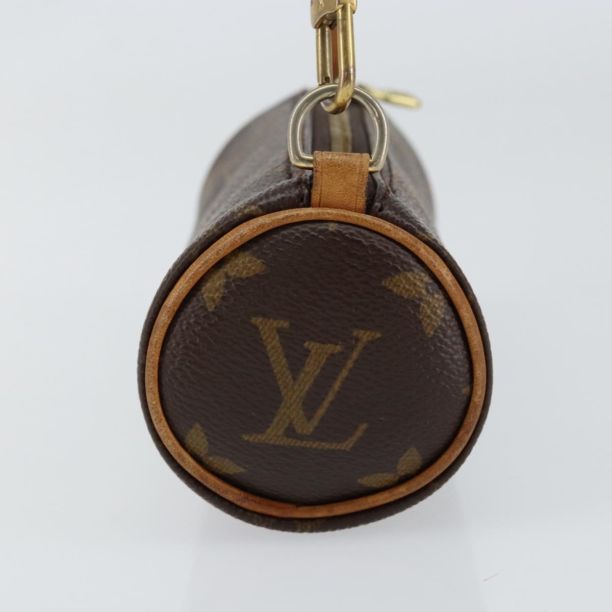 LOUIS VUITTON Monogram Papillon Pouch LV Auth BA7945