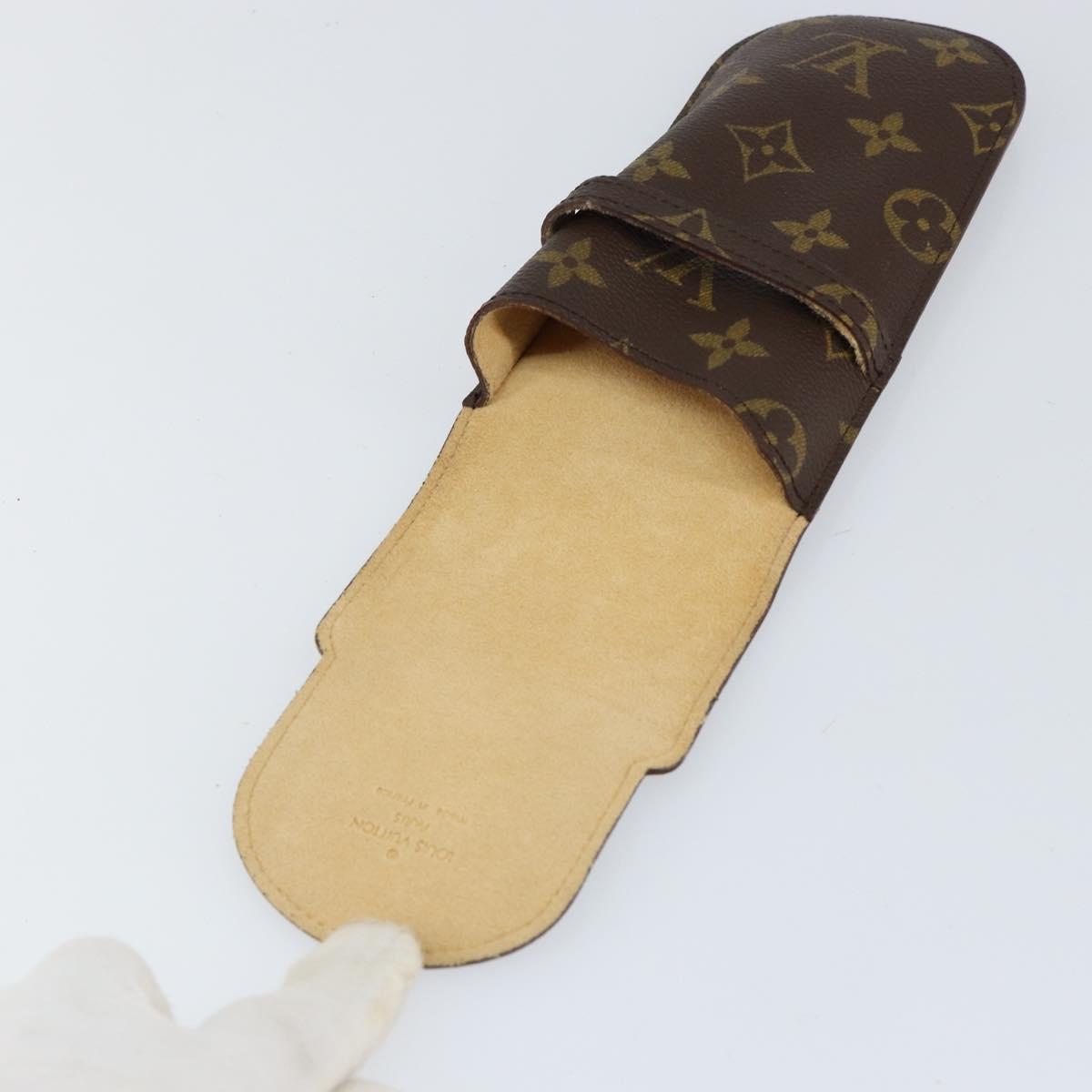 LOUIS VUITTON Monogram Etui Lunette Rabat Glasses Case M62970 LV Auth BA7946
