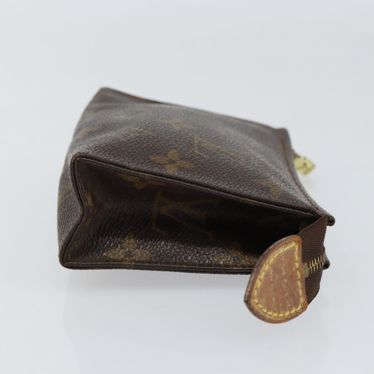 LOUIS VUITTON Monogram Poche Toilette 15 Pouch M47546 LV Auth BA7947