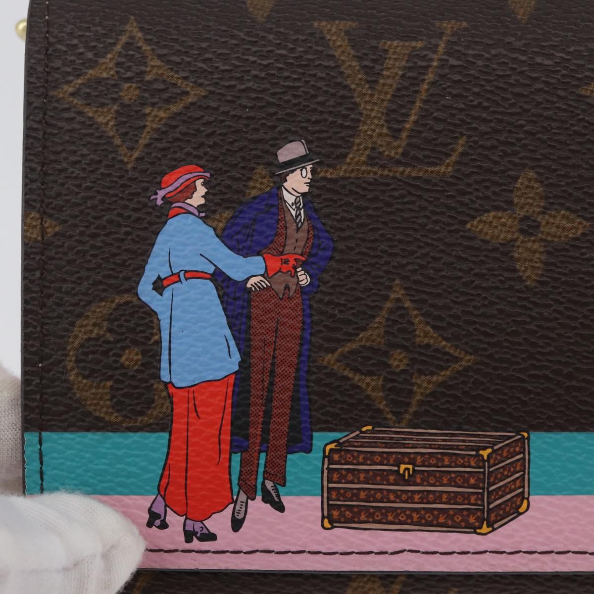 LOUIS VUITTON Monogram Portefeuille Sarah Long Wallet M62137 LV Auth BA7949