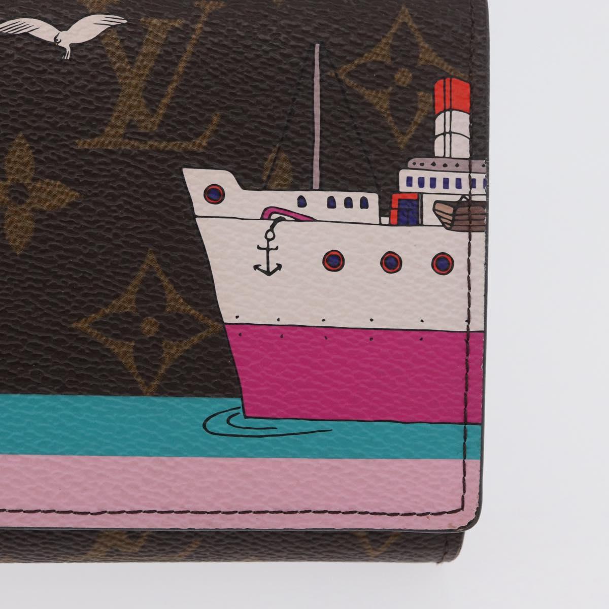 LOUIS VUITTON Monogram Portefeuille Sarah Long Wallet M62137 LV Auth BA7949
