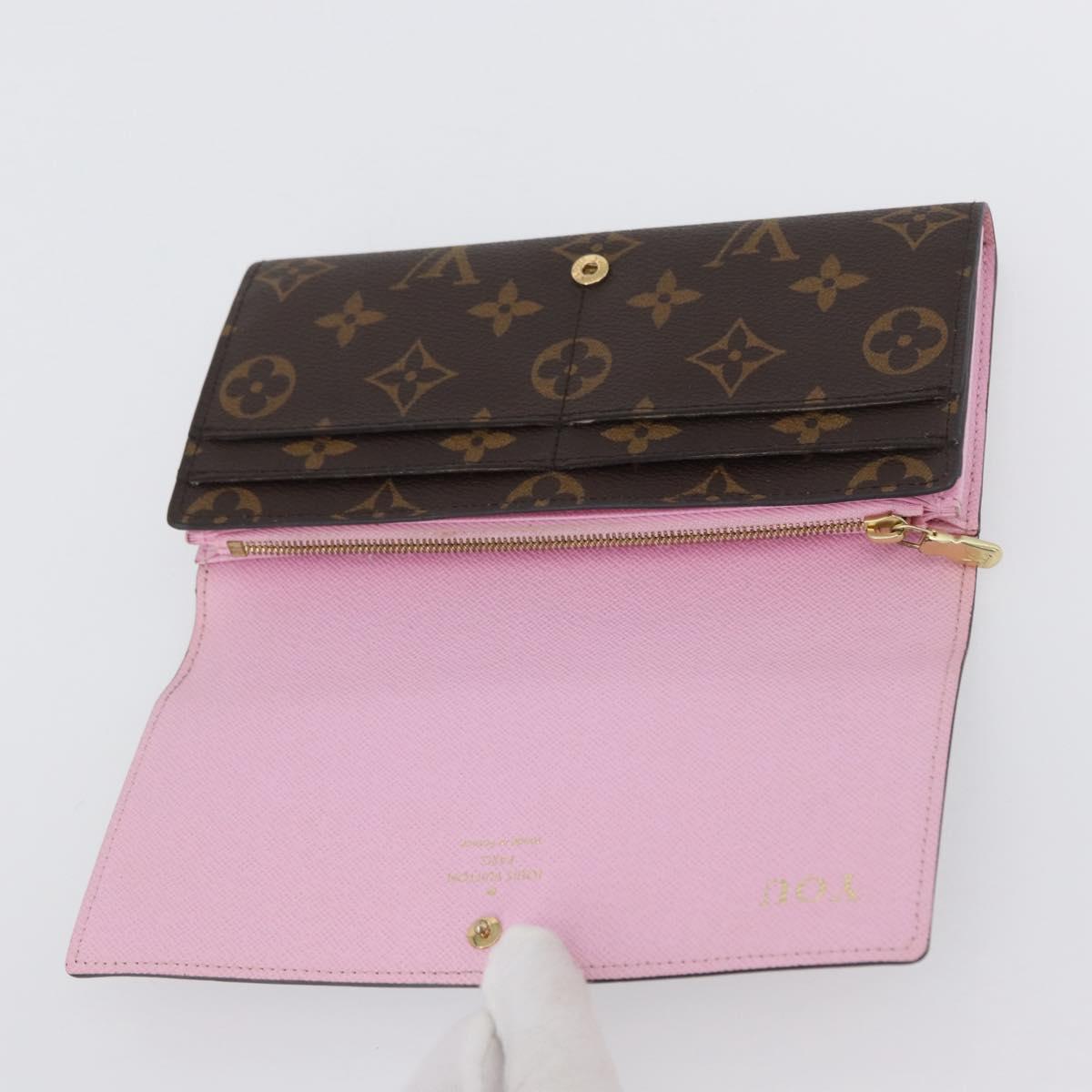 LOUIS VUITTON Monogram Portefeuille Sarah Long Wallet M62137 LV Auth BA7949