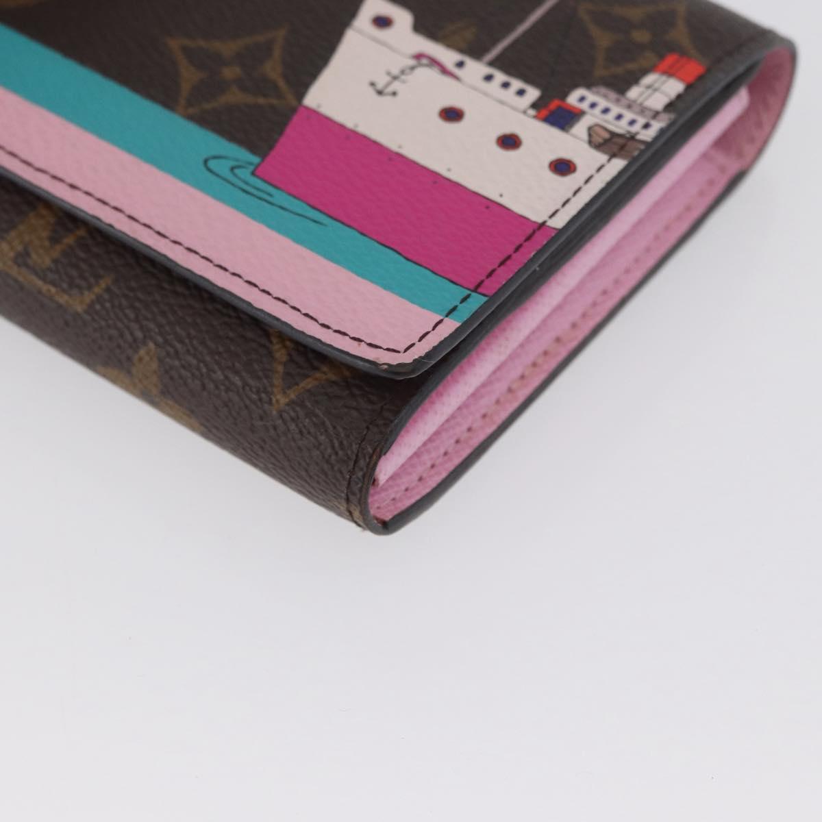 LOUIS VUITTON Monogram Portefeuille Sarah Long Wallet M62137 LV Auth BA7949
