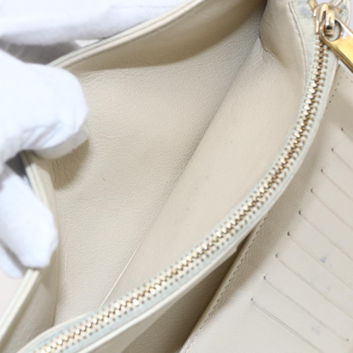 LOUIS VUITTON Monogram Mahina Portefeuille Amelia Wallet M58131 LV Auth BA7950