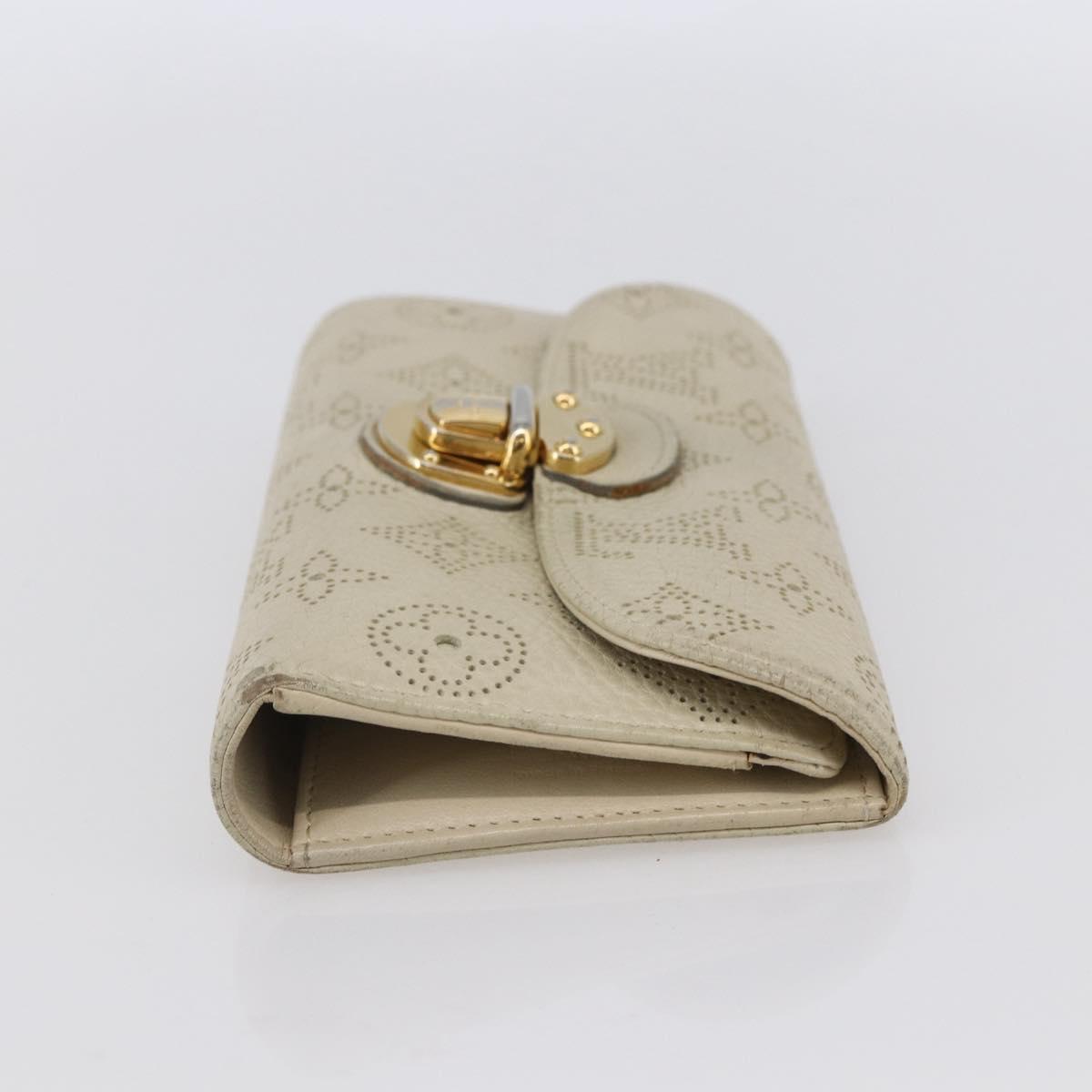 LOUIS VUITTON Monogram Mahina Portefeuille Amelia Wallet M58131 LV Auth BA7950