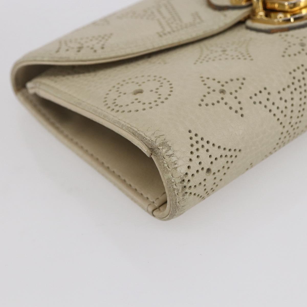 LOUIS VUITTON Monogram Mahina Portefeuille Amelia Wallet M58131 LV Auth BA7950