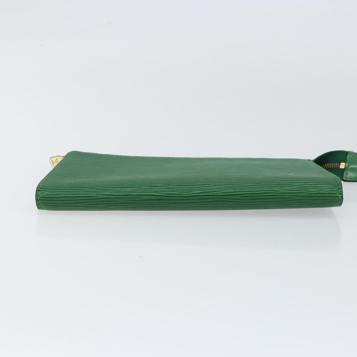 LOUIS VUITTON Epi Pochette Accessoires Pouch Green M52984 LV Auth BA7952