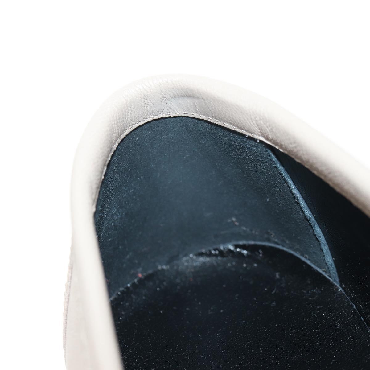 HERMES Moccasin Royale Shoes Leather Beige Auth BA7957M