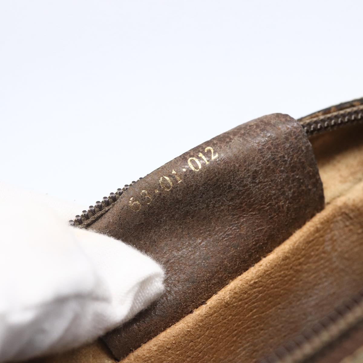 GUCCI GG Supreme Web Sherry Line Clutch Bag PVC Beige Gold 63 01 012 Auth BA7964