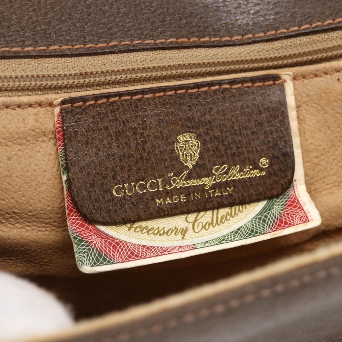 GUCCI GG Supreme Shoulder Bag PVC Beige Gold 904 02 025 Auth BA7965