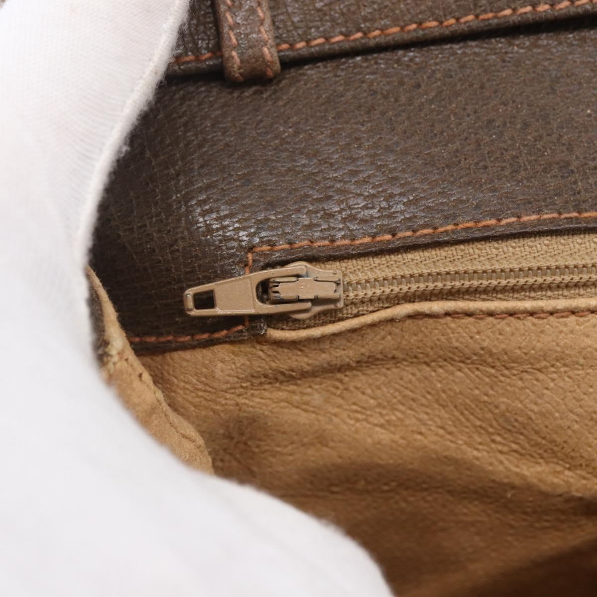 GUCCI GG Supreme Shoulder Bag PVC Beige Gold 904 02 025 Auth BA7965