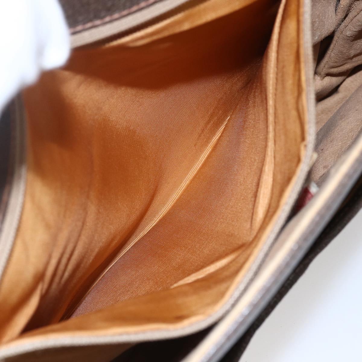 GUCCI GG Supreme Shoulder Bag PVC Beige Gold 904 02 025 Auth BA7965