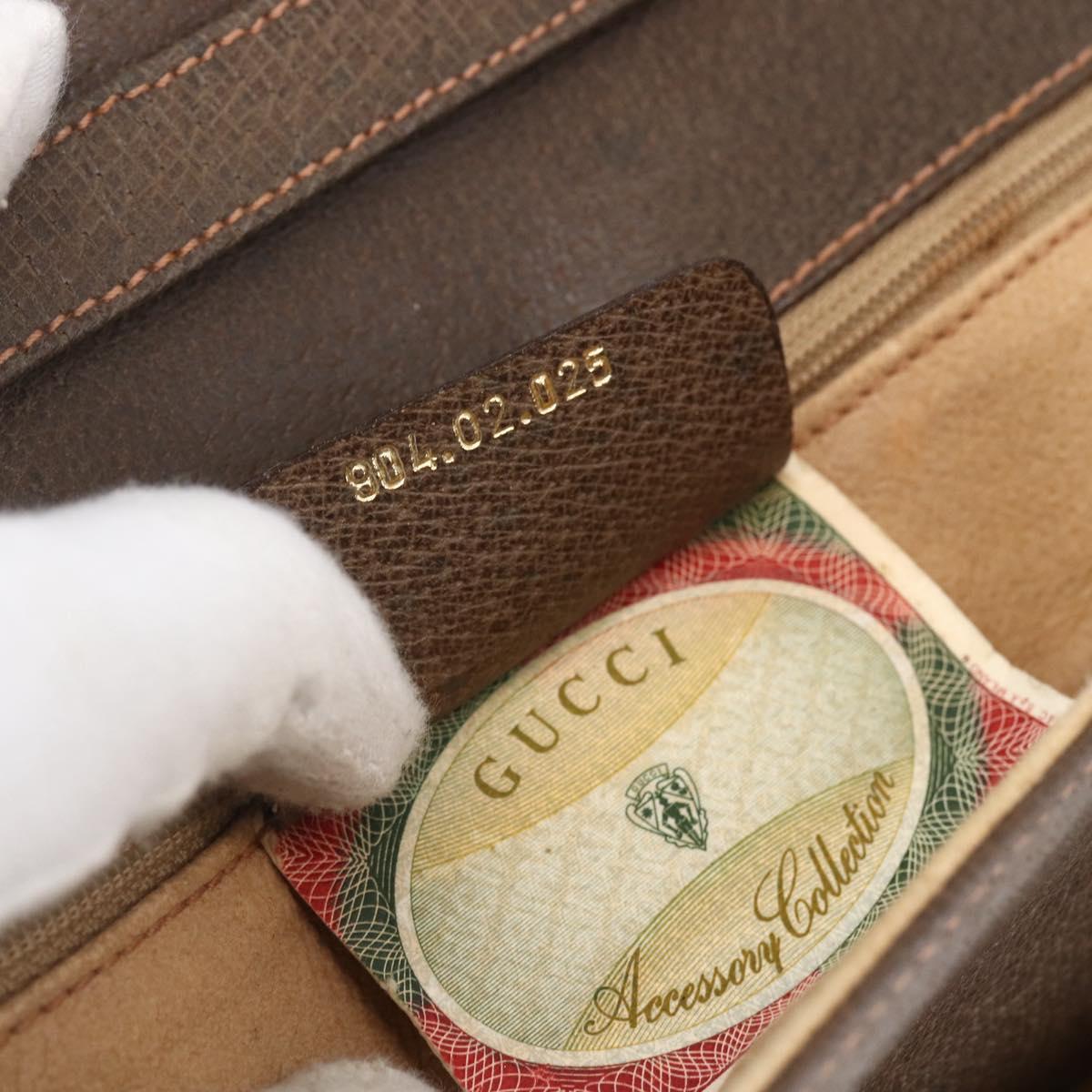 GUCCI GG Supreme Shoulder Bag PVC Beige Gold 904 02 025 Auth BA7965