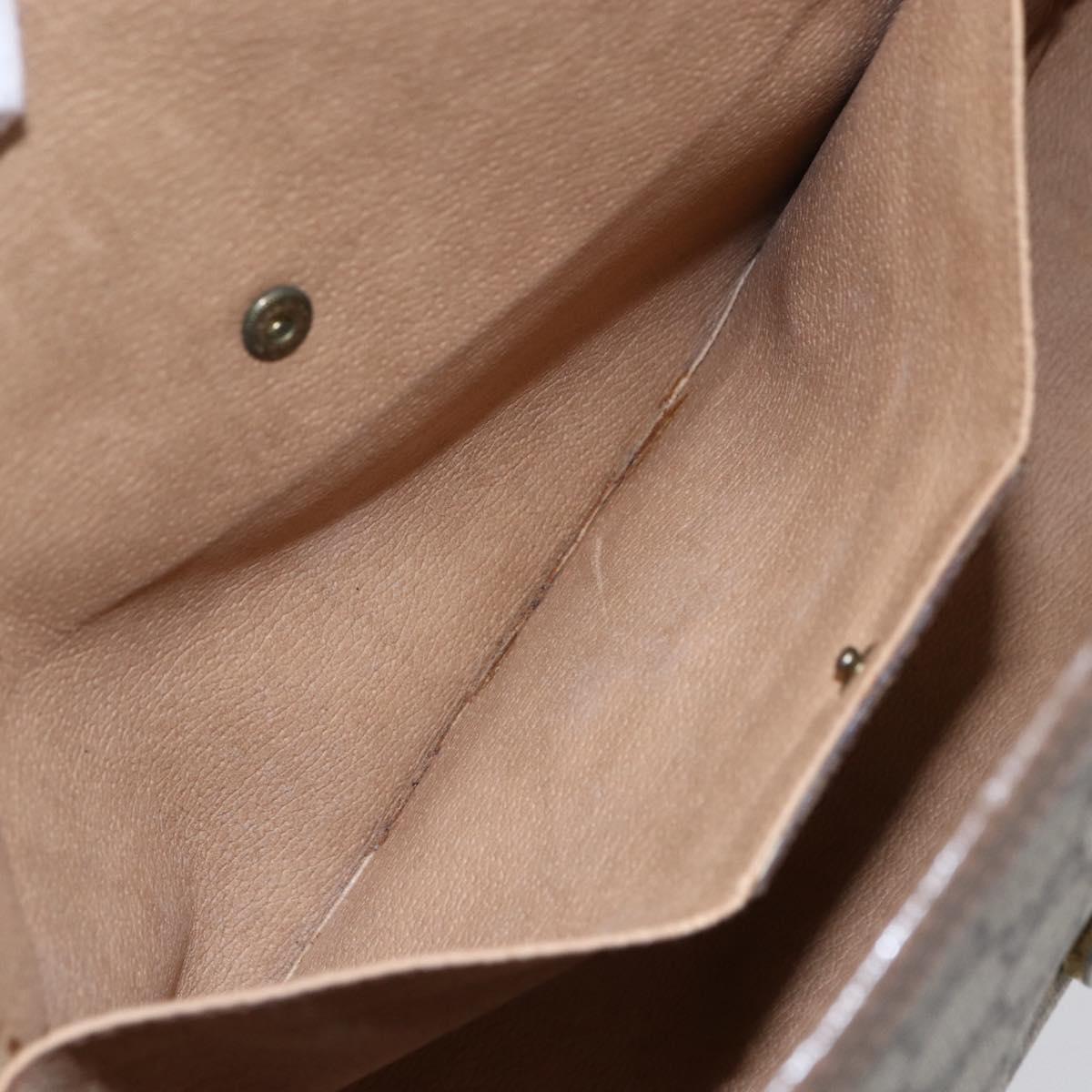 GUCCI GG Supreme Web Sherry Line Clutch Bag PVC Beige Gold 89 01 031 Auth BA7966