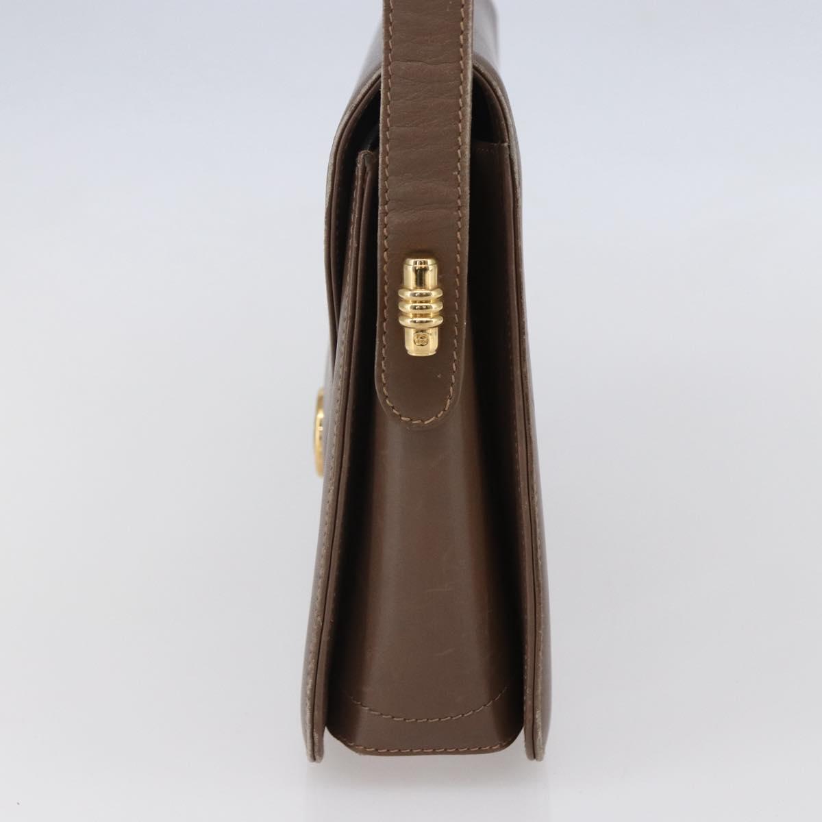 GUCCI Shoulder Bag Leather Beige Gold 001 099 0622 Auth BA7974