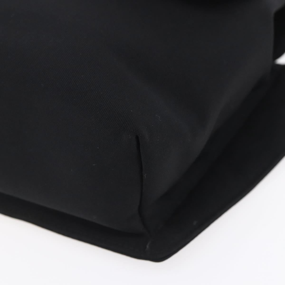 Salvatore Ferragamo Vala Shoulder Bag Canvas Black Silver Auth BA7986