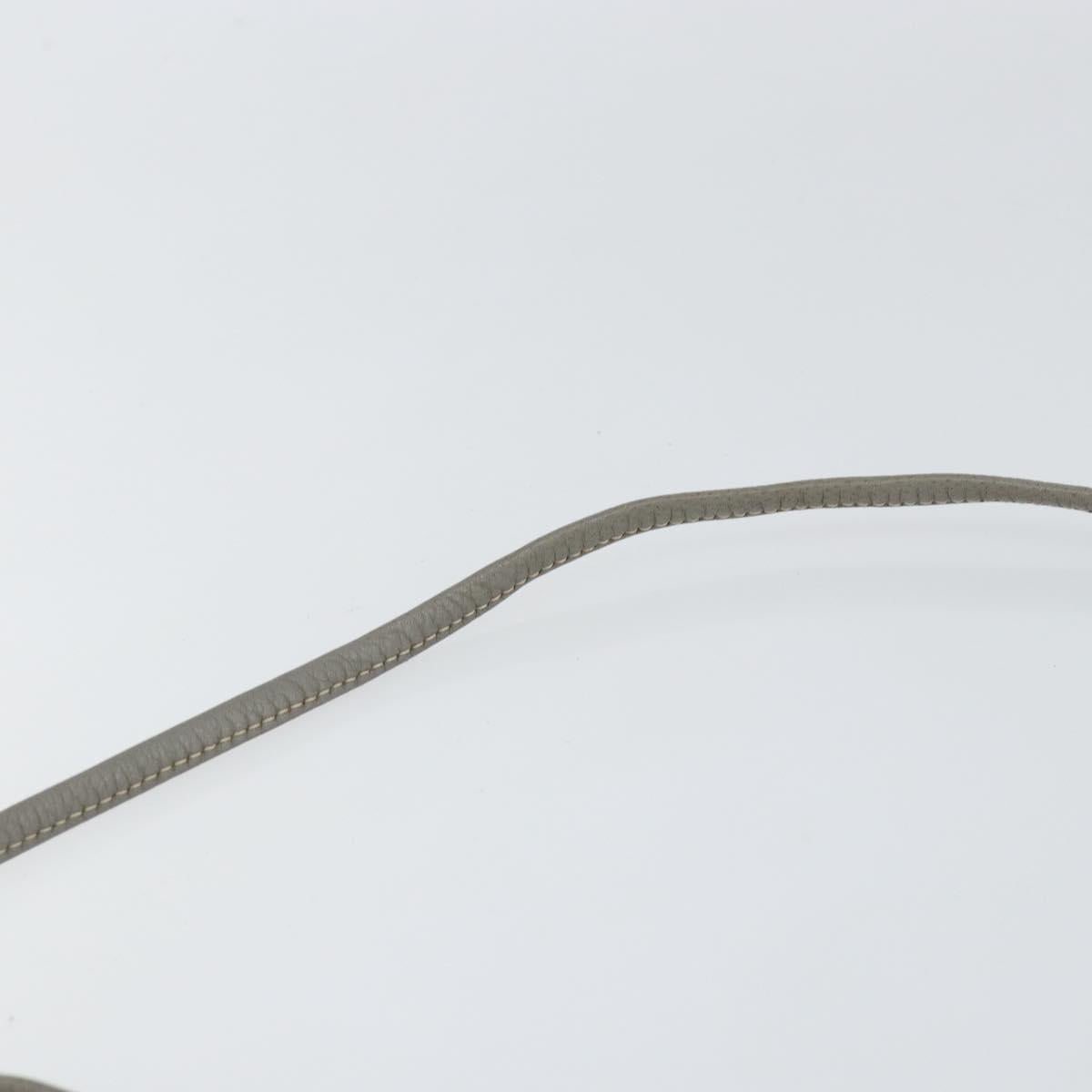 Christian Dior Honeycomb Canvas Shoulder Bag PVC Gold White Auth BA7994