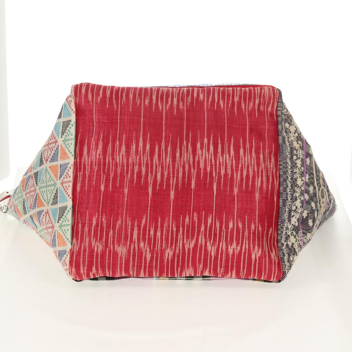 Christian Louboutin Tote Bag Canvas 2way Blue Silver Auth BA8017V