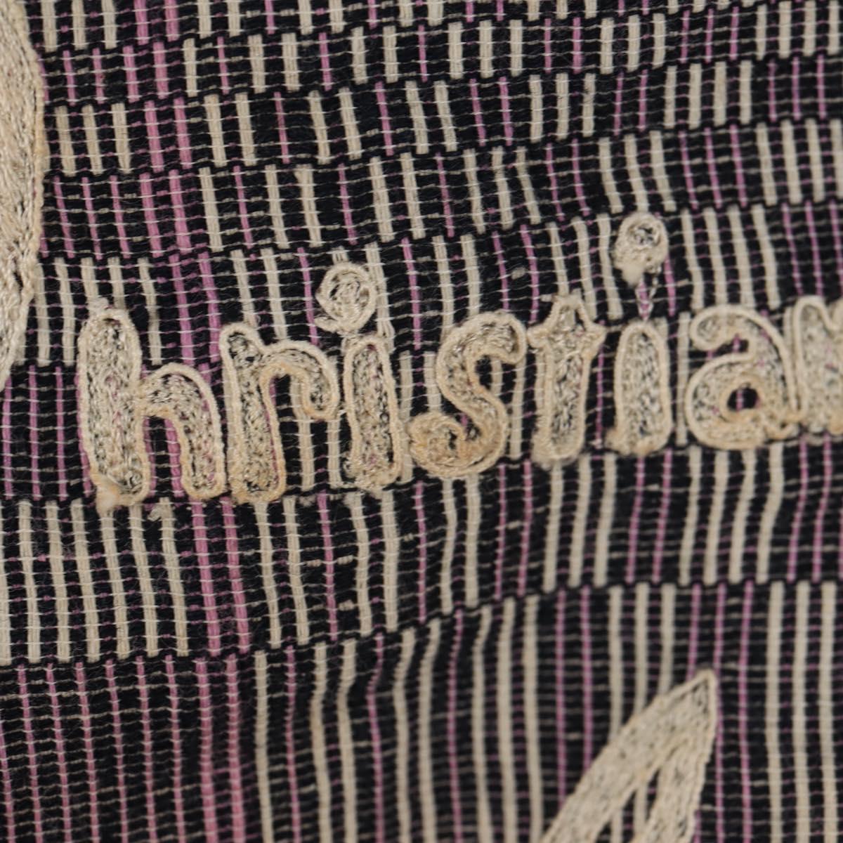 Christian Louboutin Tote Bag Canvas 2way Blue Silver Auth BA8017V