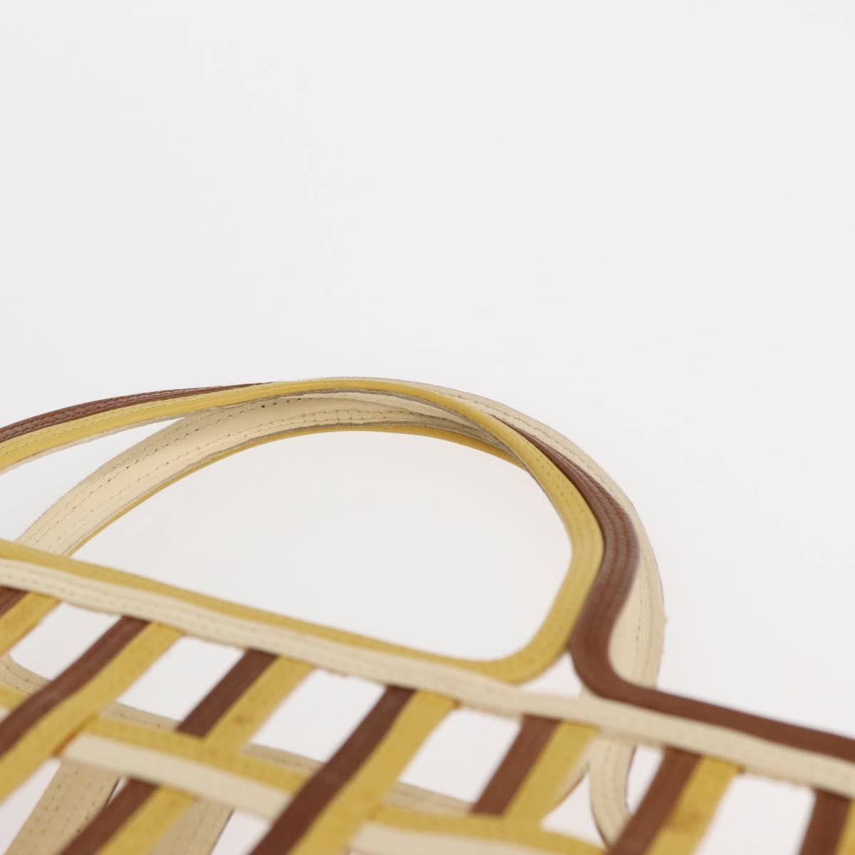 PRADA Hand Bag Leather Brown Auth BA8023