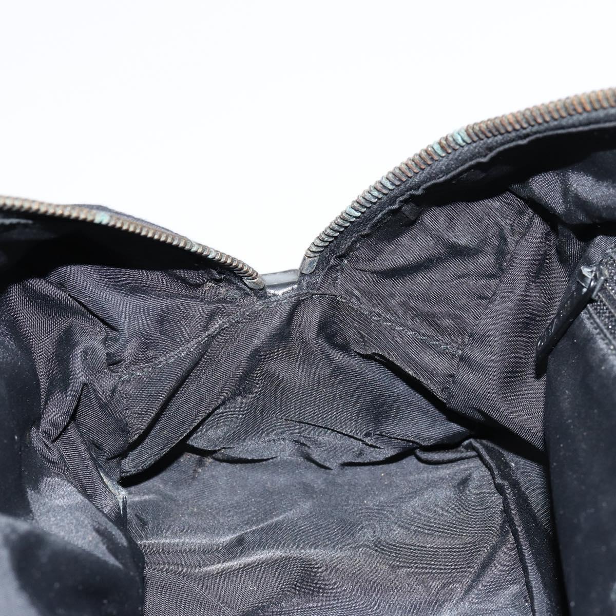 CHANEL New Travel Line Hand Bag Nylon Black CC Auth BA8039