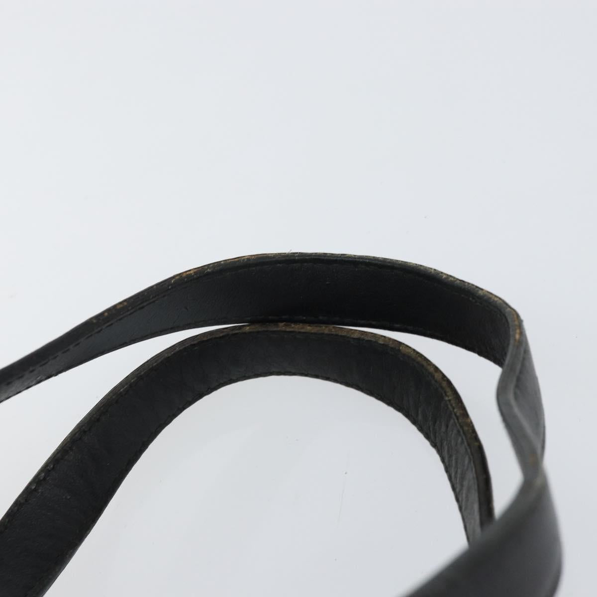 CHANEL New Travel Line Hand Bag Nylon Black CC Auth BA8039