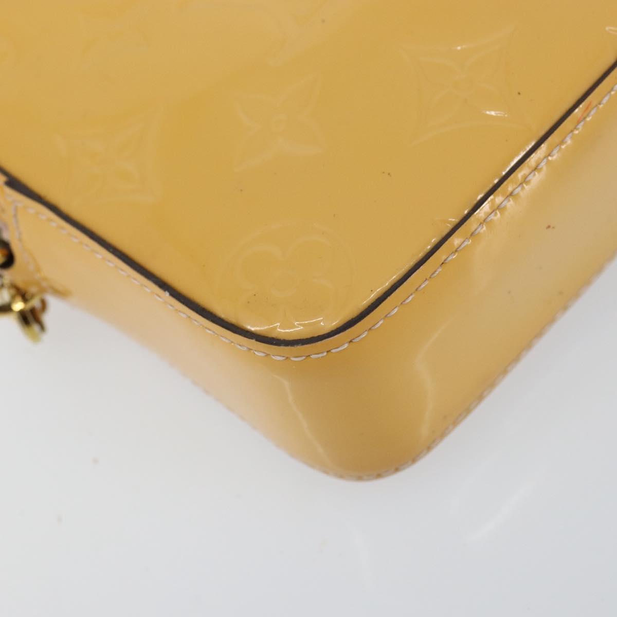 LOUIS VUITTON Monogram Vernis Camera Pouch Rose Valerine M64058 LV Auth BA8067