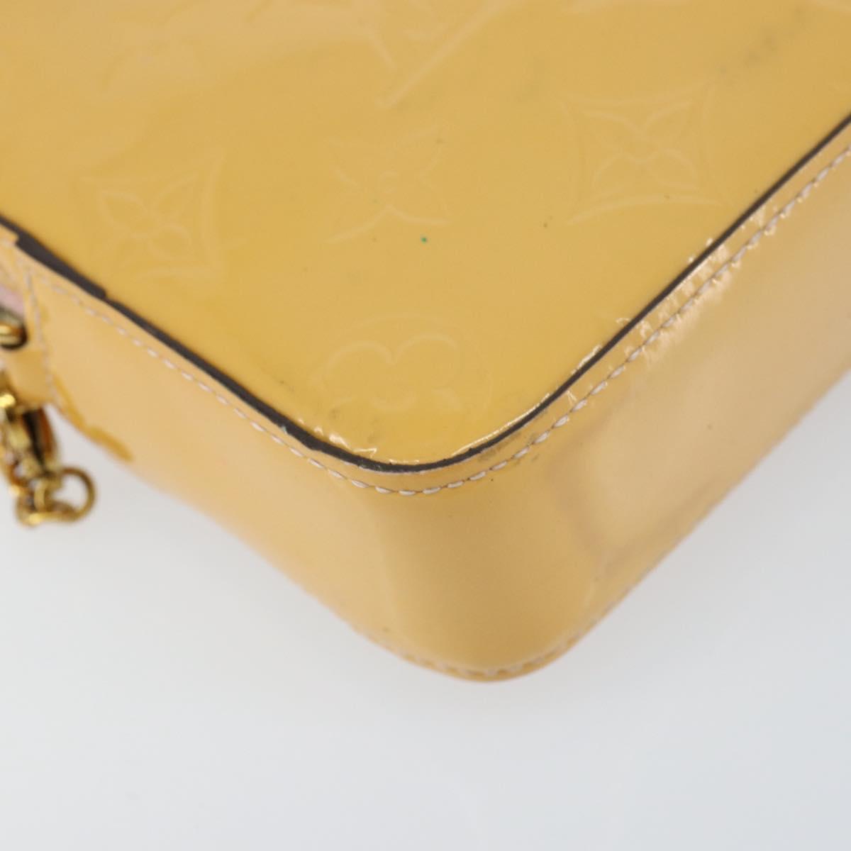 LOUIS VUITTON Monogram Vernis Camera Pouch Rose Valerine M64058 LV Auth BA8067