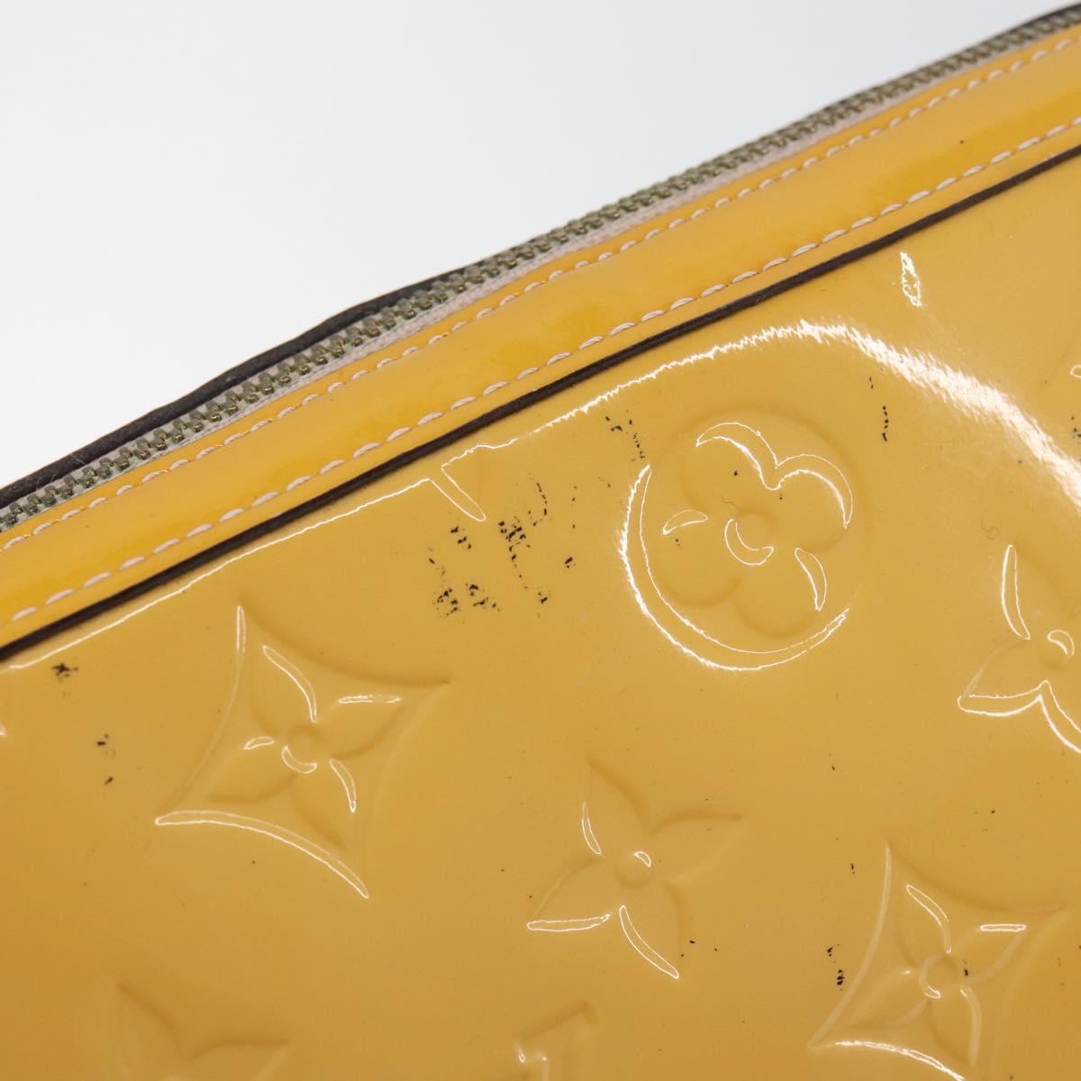 LOUIS VUITTON Monogram Vernis Camera Pouch Rose Valerine M64058 LV Auth BA8067