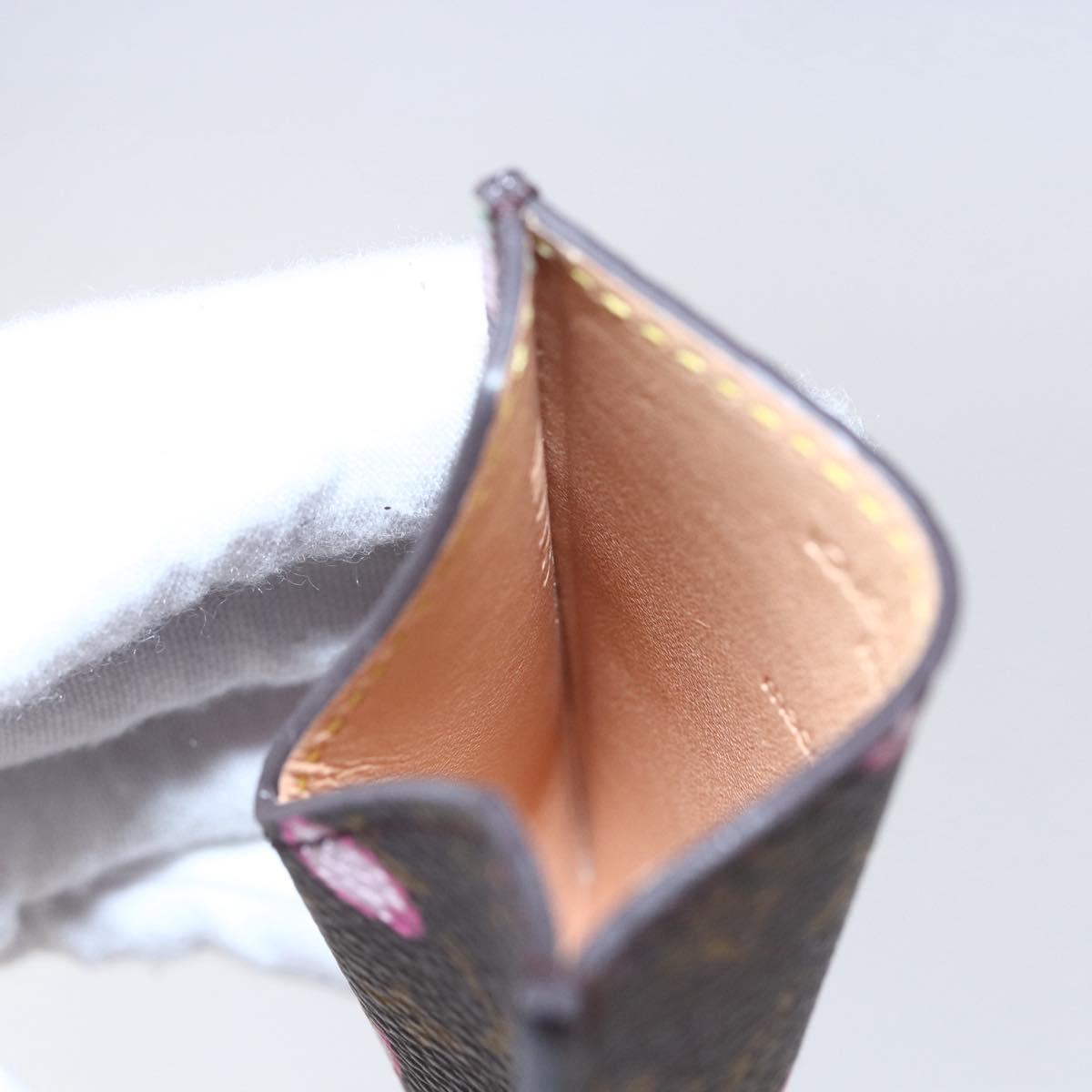 LOUIS VUITTON Monogram Cherry Blossom Etui Miroir M92018 LV Auth BA8069