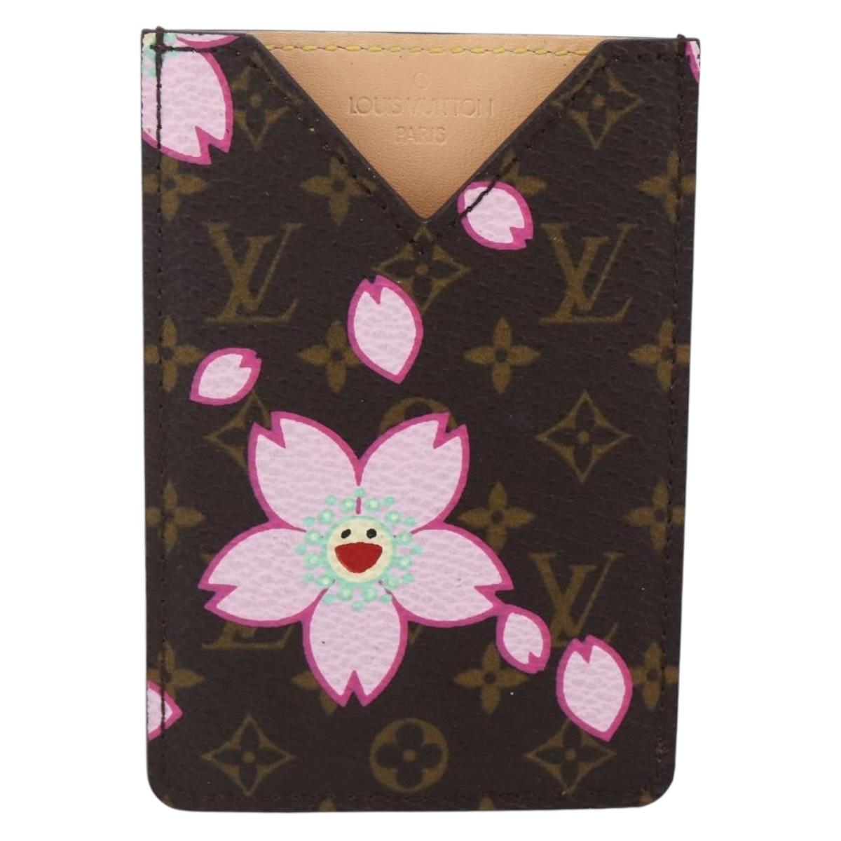 LOUIS VUITTON Monogram Cherry Blossom Etui Miroir M92018 LV Auth BA8069