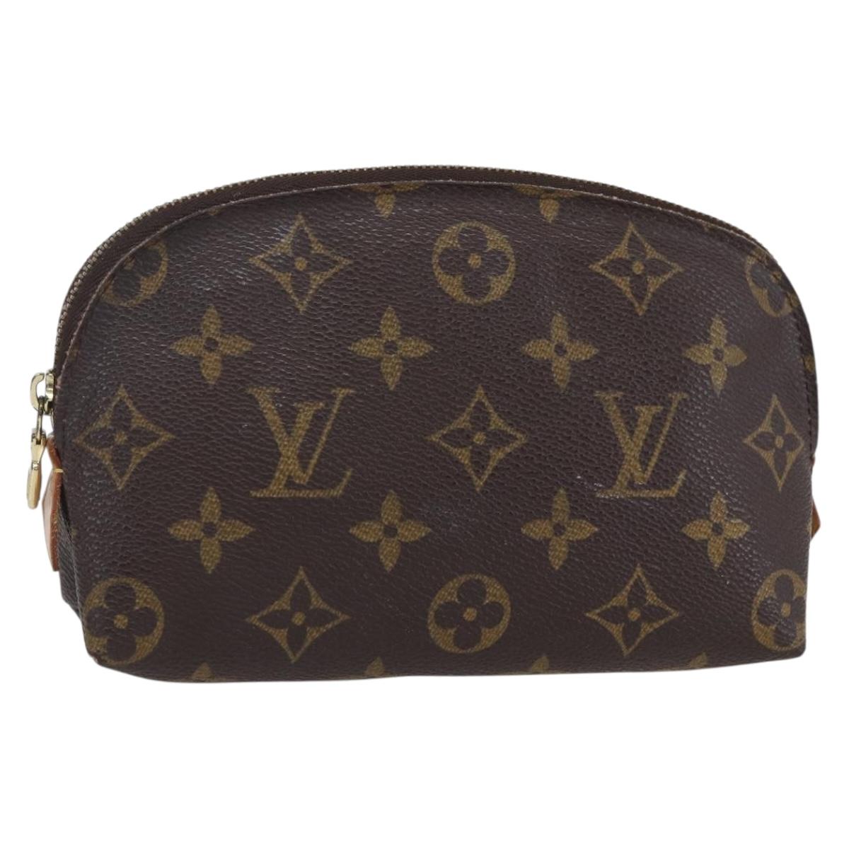 LOUIS VUITTON Monogram Pochette Cosmetic PM Cosmetic Pouch M47515 LV Auth BA8070