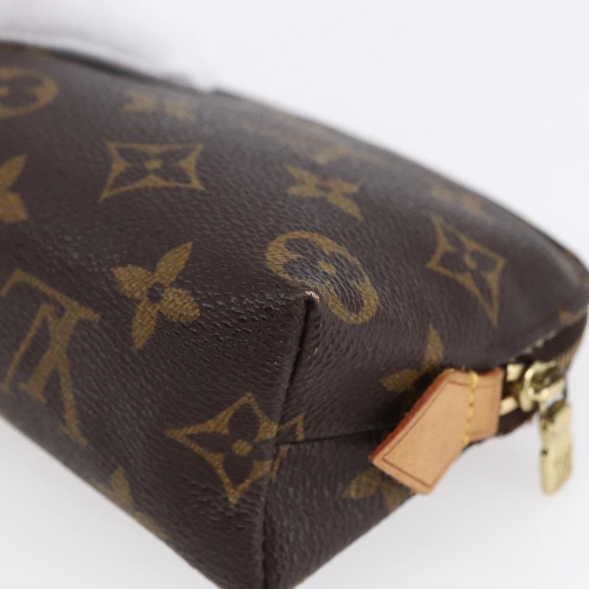 LOUIS VUITTON Monogram Pochette Cosmetic PM Cosmetic Pouch M47515 LV Auth BA8070