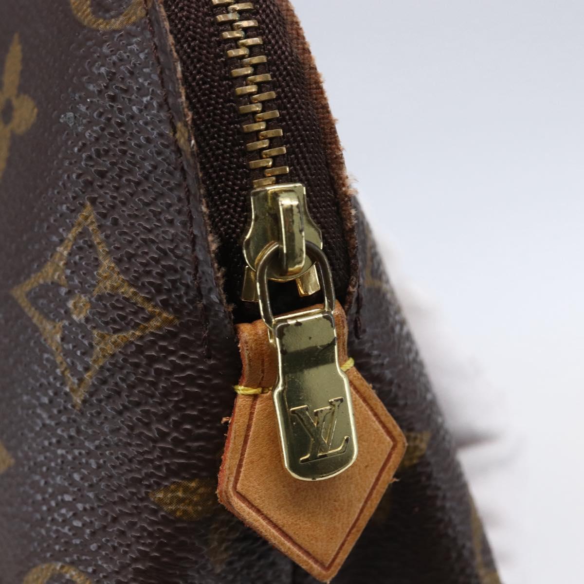 LOUIS VUITTON Monogram Pochette Cosmetic PM Cosmetic Pouch M47515 LV Auth BA8070