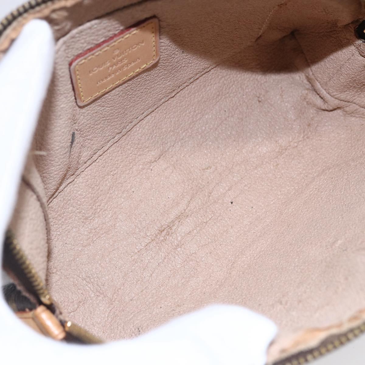 LOUIS VUITTON Monogram Pochette Cosmetic PM Cosmetic Pouch M47515 LV Auth BA8070