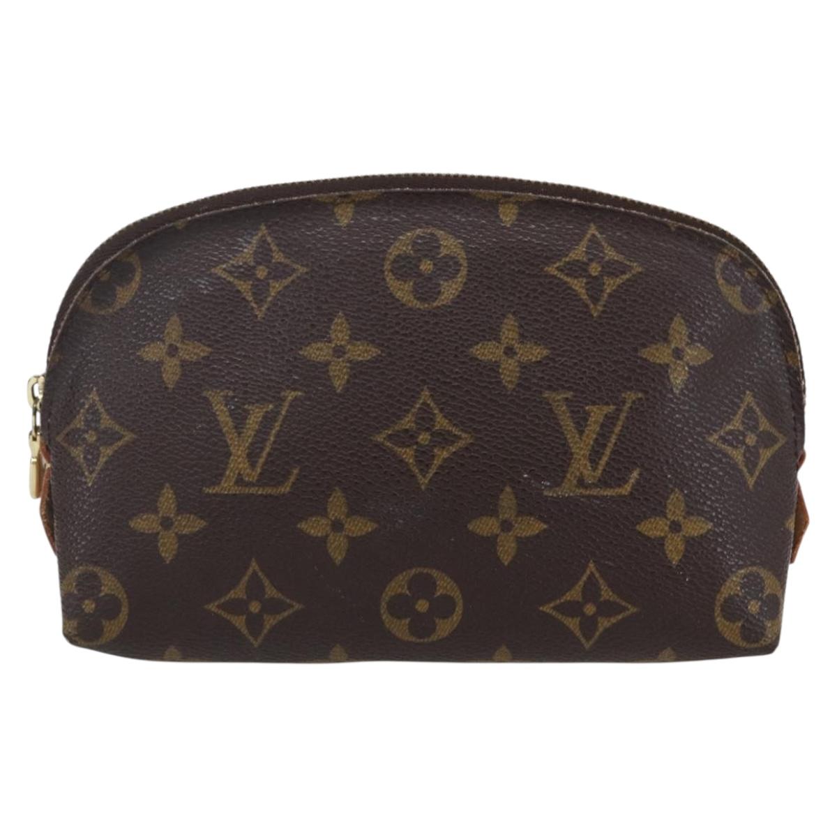 LOUIS VUITTON Monogram Pochette Cosmetic PM Cosmetic Pouch M47515 LV Auth BA8070