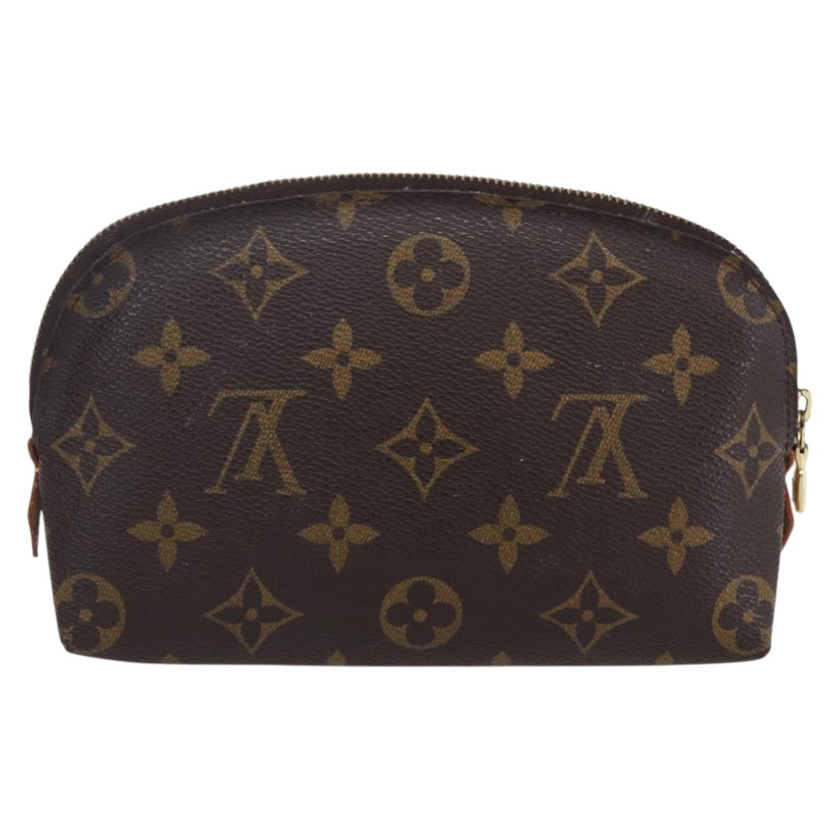 LOUIS VUITTON Monogram Pochette Cosmetic PM Cosmetic Pouch M47515 LV Auth BA8070