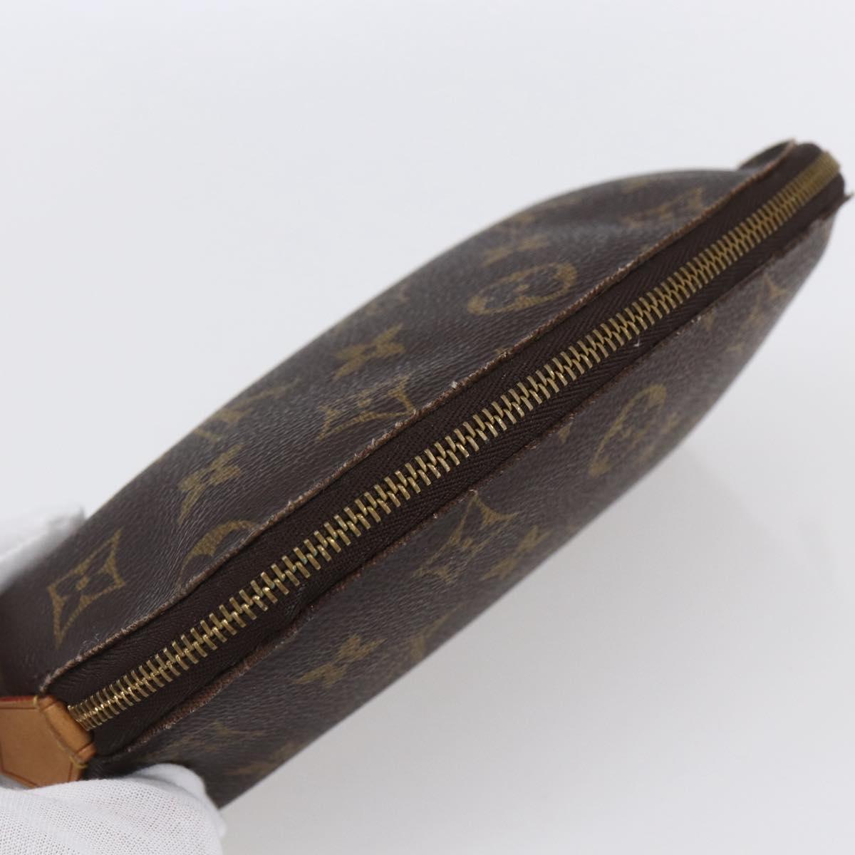 LOUIS VUITTON Monogram Pochette Cosmetic PM Cosmetic Pouch M47515 LV Auth BA8070